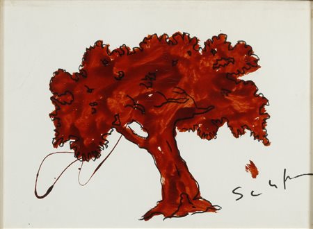 SCHIFANO MARIO (1934 - 1998) - Albero.