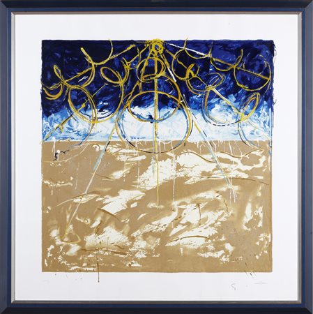 SCHIFANO MARIO (1934 - 1998) - Deserto.