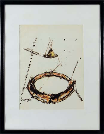 ZORIO GILBERTO (n. 1944) - Studio  per crogiuolo.