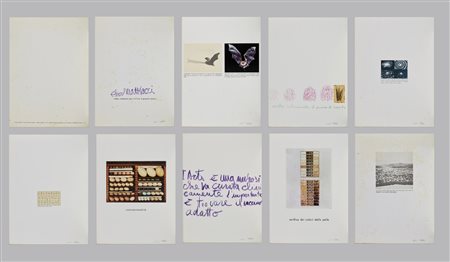 MATTIACCI ELISEO (n. 1940) - Cartella composta da n.9 fogli. Senza titolo.