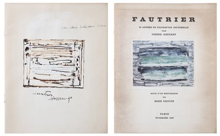 FAUTRIER JEAN (1898 - 1964) - 30 Années de figuration informelle par Pierre Restany.