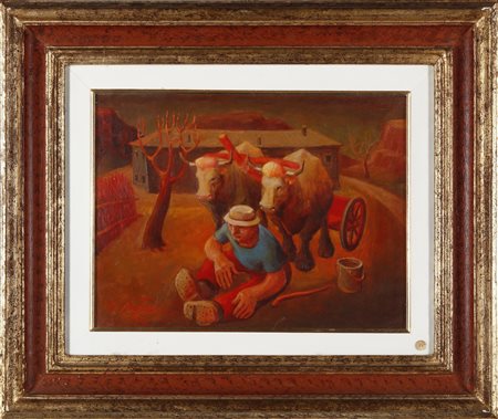 SARTORI CARLO (1921 - 2010) - Un po di riposo.