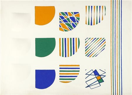 ESPOSITO ARNALDO  (1933 - 1996) - Rilievi e segni grafici.