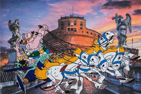 CARULLO ROBERTO (n. 1965) - Asterix e Obelix a Roma.
