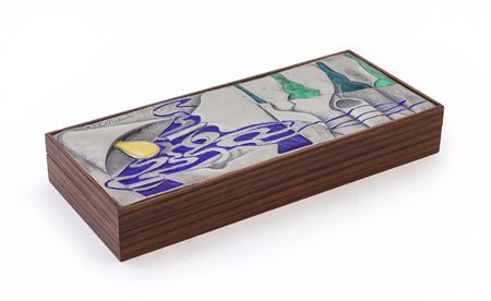 OTTAVIANI <br>Una scatola, anni "60. <br>Legno di 