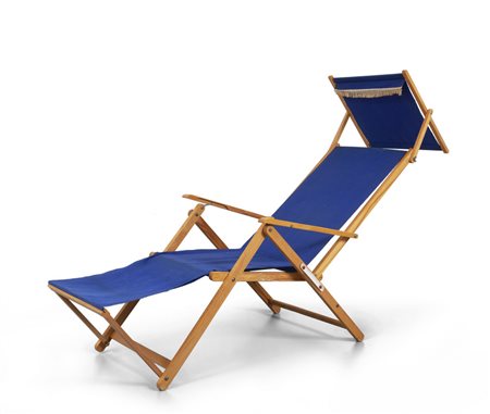 UNA SEDIA A SDRAIO, anni "60. <br>Legno di 