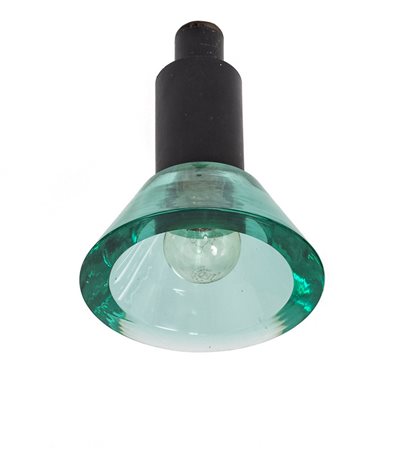 UNA LAMPADA A SOSPENSIONE, anni "60. <br>Ottone 