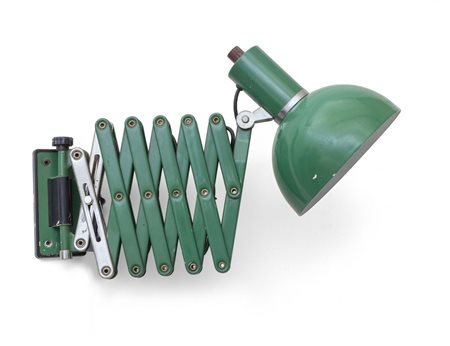 UNA LAMPADA DA PARETE E A PANTOGRAFO, anni '50. 