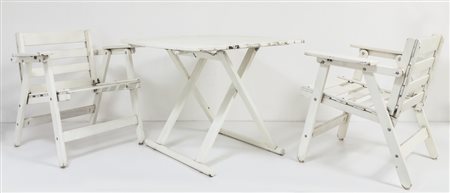 CARLO HAUNER <br>Due poltroncine piegevoli e un 