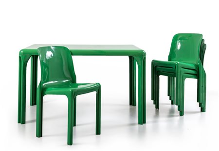 VICO MAGISTRETTI <br>Un tavolo 'Stadio 120' 