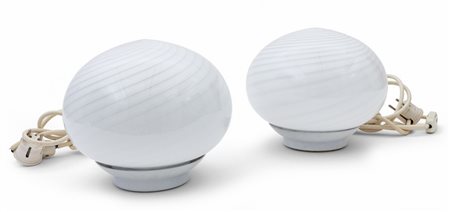 VENINI (Editore)<br>Due lampade da tavolo, anni 