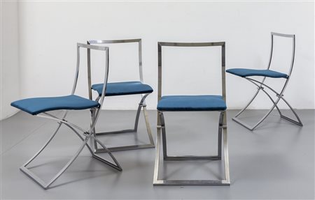 MARCELLO CUNEO <br>Quattro sedie pieghevoli 