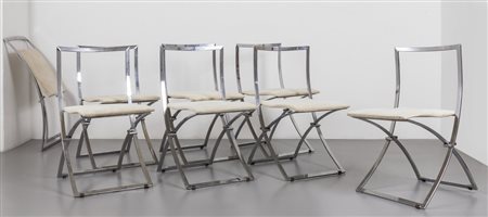 MARCELLO CUNEO <br>Otto sedie pieghevoli 'Luisa' 