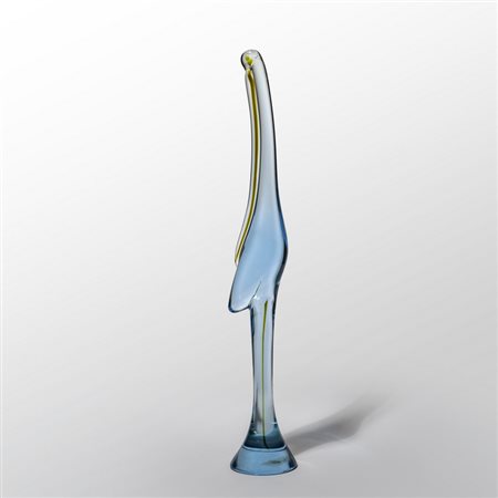 ANTONIO DA ROS CENEDESE<br>Figura di gru in vetro 