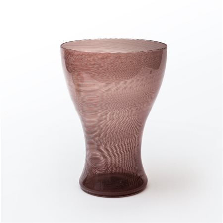 CARLO SCARPA, VENINI<br>Un vaso in vetro a mezza 