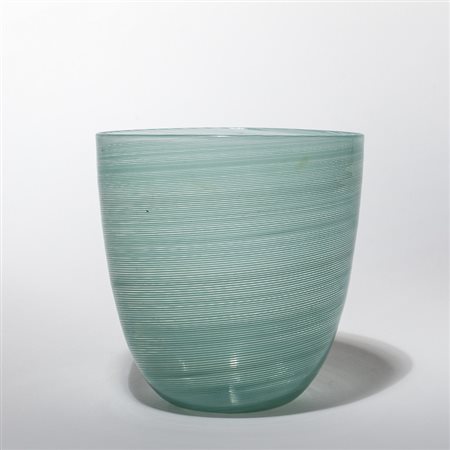 CARLO SCARPA, VENINI<br>Un vaso in vetro a mezza 