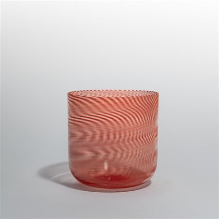 CARLO SCARPA, VENINI<br>Un vaso in vetro a mezza 