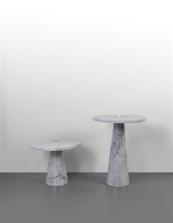 ANGELO MANGIAROTTI <br>Due tavolini della serie 