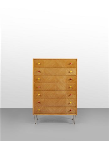 UN SETTIMANALE, anni "60.<br>Legno impiallacciato 