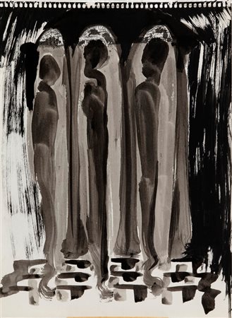 Bruno Ceccobelli, Figure, 1987