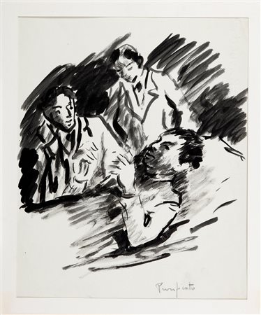Domenico Purificato, Conversazione, 1939/40