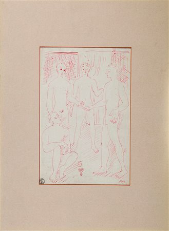 Aligi Sassu, Giocatori di dadi, 1930