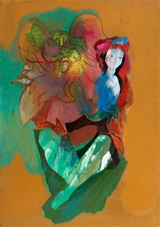 Eugenio Pardini, Ragazza e fiori