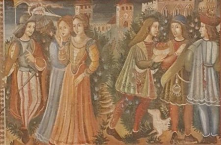 Anonimo, Scena medievale