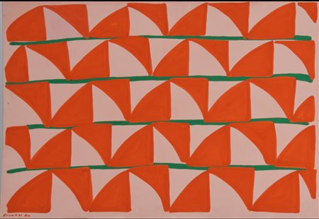 Carla Accardi, ROSSO VERDE ROSA, 1980