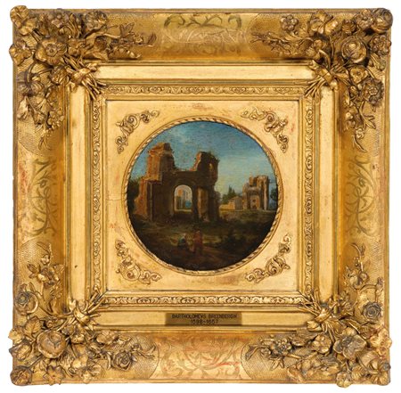 Capricci con rovine e contadini Artista fiammingo attivo in Italia nel XVII...