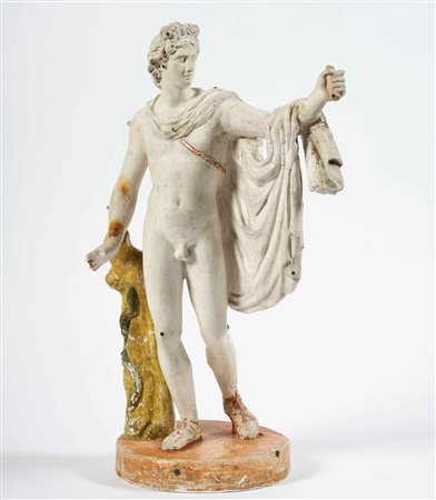 Apollo del Belvedere. Modelletto in gesso con tracce di policromia....
