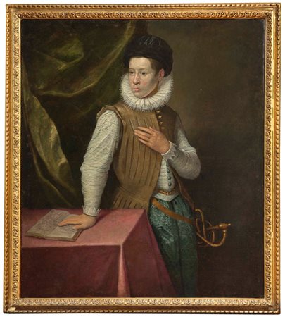 Giovanni Antonio Fasolo (1530 ?-1572 Vicenza), Ritratto di giovane gentiluomo...