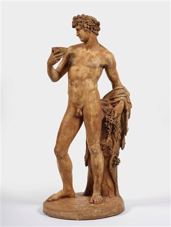Dioniso. Terracotta. Plasticatore del XIX secolo altezza cm 73, Donà...