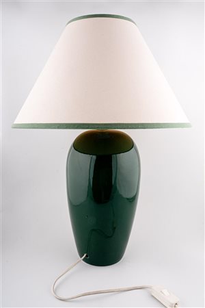 Lampada da tavolo con basamento in ceramica