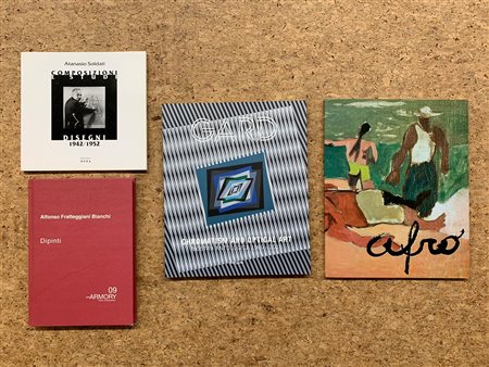 ARTE ASTRATTA DEL DOPOGUERRA (SOLDATI, AFRO, GARD E FRATTEGGIANI BIANCHI) - Lotto unico di 4 cataloghi