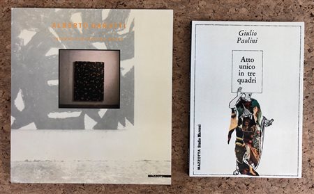 GIULIO PAOLINI E ALBERTO GARUTTI - Lotto unico di 2 cataloghi