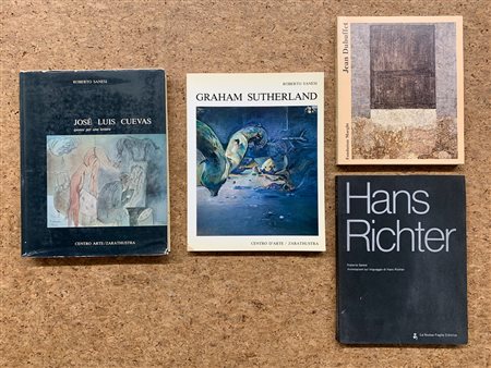 ARTISTI INTERNAZIONALI DEL DOPOGUERRA (DUBUFFET, RICHTER, SUTHERLAND E CUEVAS) - Lotto unico di 4 cataloghi