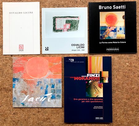 AUTORI VARI (SAETTI, LICINI, FINZI E MORANDIS) - Lotto unico di 5 cataloghi