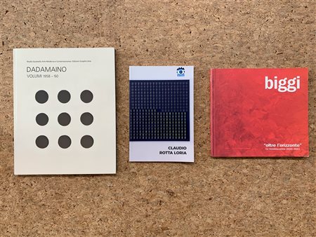 ARTE ITALIANA DEL DOPOGUERRA (DADAMAINO, ROTTA LORIA E BIGGI) - Lotto unico di 3 cataloghi