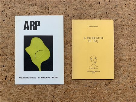 JEAN ARP E ENRICO BAJ - Lotto unico di 2 cataloghi: