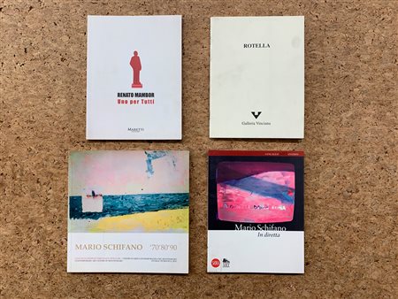 ARTE DEL DOPOGUERRA (SCHIFANO, ROTELLA E MAMBOR) - Lotto unico di 4 cataloghi