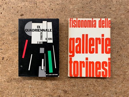 GALLERIE TORINESI E QUADRIENNALE ROMANA - Lotto unico di 2 cataloghi