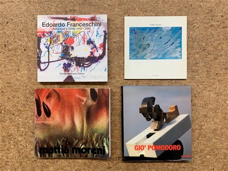 ARTE ITALIANA DEL DOPOGUERRA (MORENI, TURCATO, POMODORO E FRANCESCHINI) - Lotto unico di 4 cataloghi