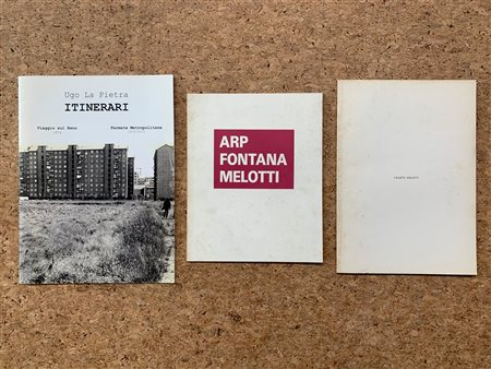 FAUSTO MELOTTI E UGO LA PIETRA - Lotto unico di 3 cataloghi