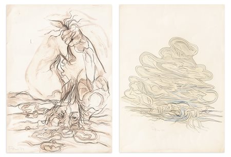 PETROS PAPAVASSILIOU (1928-2014) - Lotto unico composto da 2 opere