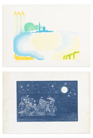 AUTORI VARI (GUIDI E CASORATI) - Lotto unico composto da 2 opere grafiche
