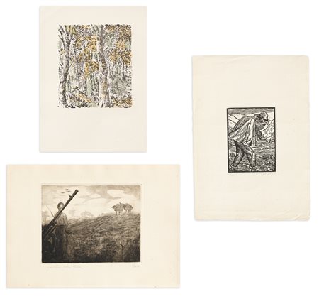 AUTORI VARI (BARS, MORELLINI E ANONIMO) - Lotto unico composto da 3 opere grafiche
