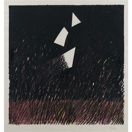 ANTONIO FREILES, Situazione, Olio e grafite su carta