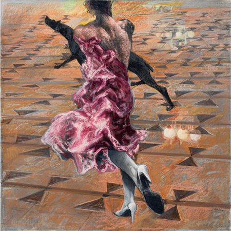 ENNIO CALABRIA, Studio per figura, Olio su tela