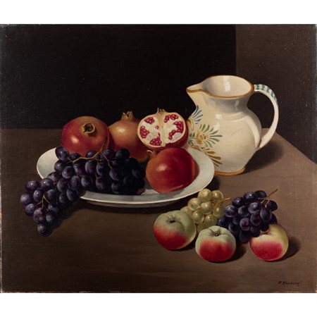 FRANCESCO TROMBADORI, Natura morta, Olio su tela